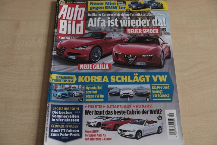 Deckblatt Auto Bild (12/2014)